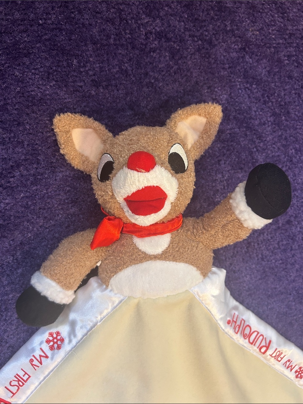 My first rudolf - blanket